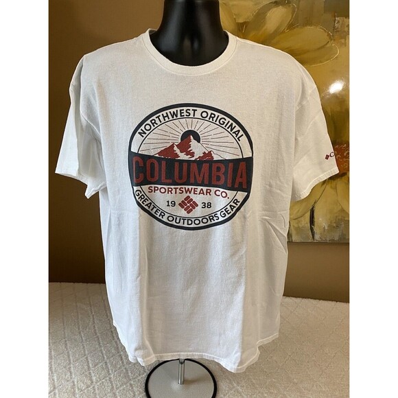 Columbia Sportswear Northwest Original Graphic White Shirt Men’s Size XL - Picture 3 of 15